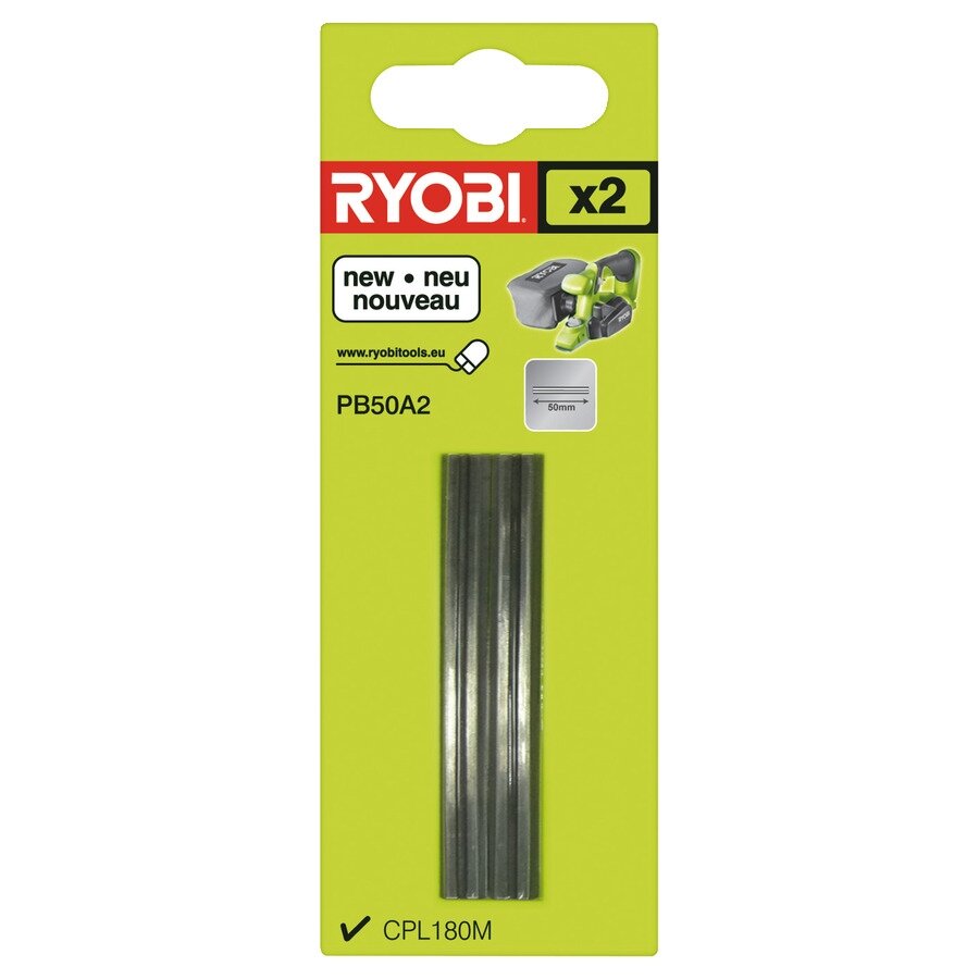 Dvi 50 mm obliaus geležtės Ryobi PB50A2 Dvi 50 mm obliaus geležtės Ryobi PB50A2