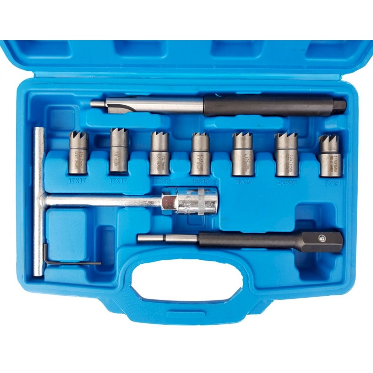 Dyzelinių purkštukų lizdų valymo rinkinys | 10 vnt. (SK1452) Dyzelinių purkštukų lizdų valymo rinkinys | 10 vnt. (SK1452)