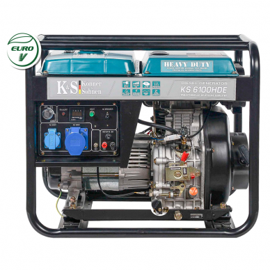 Dyzelinis generatorius Könner&Söhnen  KS 6100HDE (EURO V), 5.5 kW 1