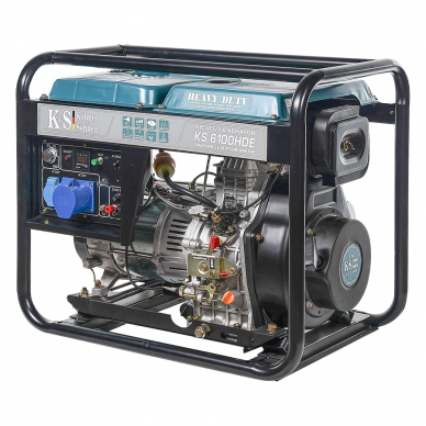 Dyzelinis generatorius Könner&Söhnen  KS 6100HDE (EURO V), 5.5 kW, (Išankstinė prekyba) 2