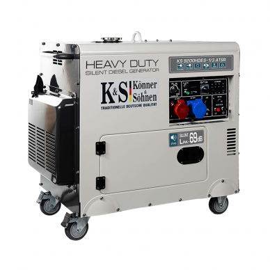 Dyzelinis generatorius Könner&Söhnen KS 9200HDES-1/3 ATSR (EURO V),  7,5 kW, (Išankstinė prekyba) 2