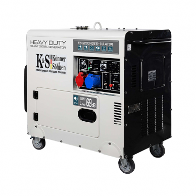 Dyzelinis generatorius Könner&Söhnen KS 9200HDES-1/3 ATSR (EURO V),  7,5 kW, (Išankstinė prekyba)