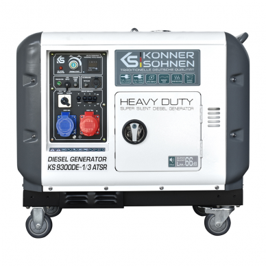 Dyzelinis generatorius Könner&Söhnen KS 9300DE-1/3 ATSR (EURO V),  7,5 kW 2