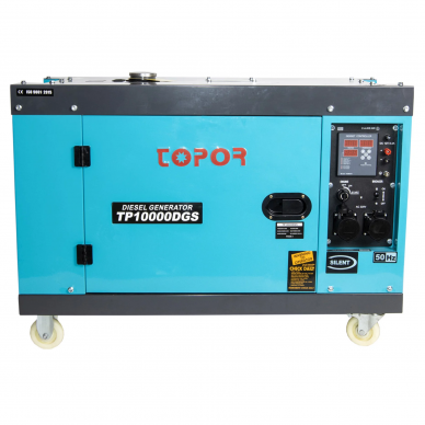 Dyzelinis generatorius Topor (vienfazis) TP10000DGS, 6.5 kW Dyzelinis generatorius Topor (vienfazis) TP10000DGS, 6.5 kW