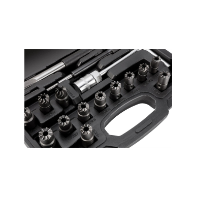 Dyzelinių degalų purkštukų lizdų valymas, 17 vnt. rinkinys 4 Dyzelinių degalų purkštukų lizdų valymas, 17 vnt. rinkinys 4