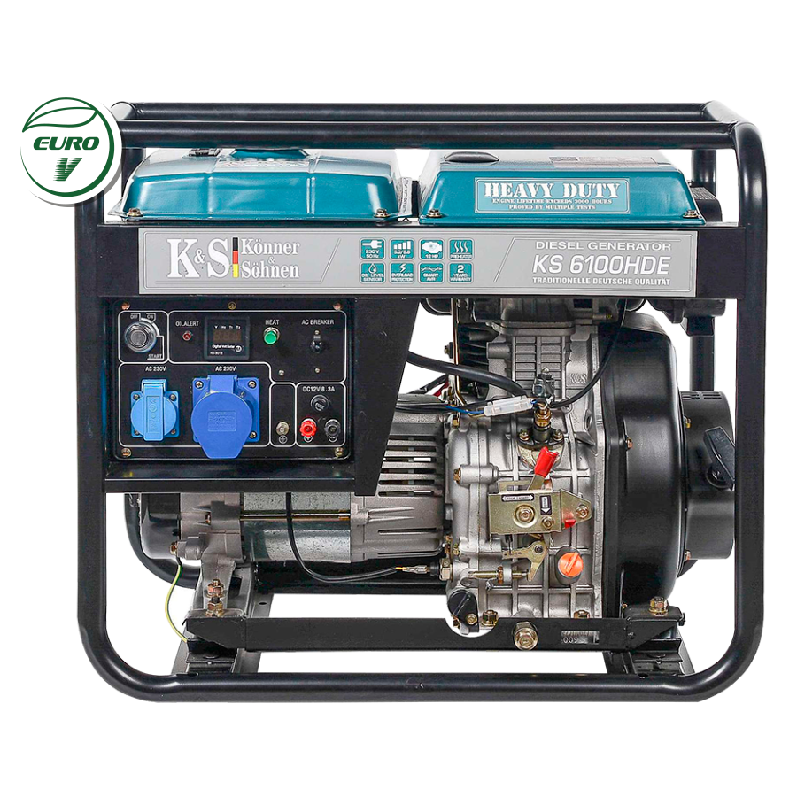 Dyzelinis generatorius Könner&Söhnen  KS 6100HDE (EURO V), 5.5 kW 1