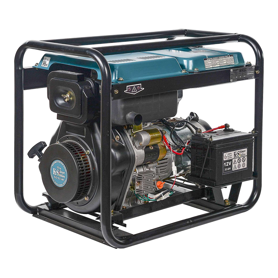 Dyzelinis generatorius Könner&Söhnen  KS 6100HDE (EURO V), 5.5 kW 3