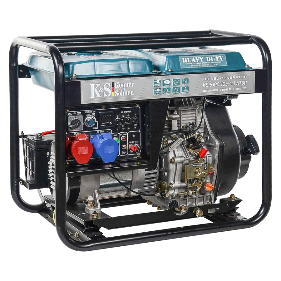 Dyzelinis generatorius Könner&Söhnen KS 8100HDE-1/3 ATSR, 6.5 kW