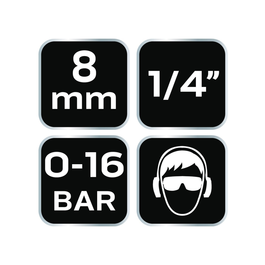 Eglinis sujungimas M - 1/4", 8 mm 7