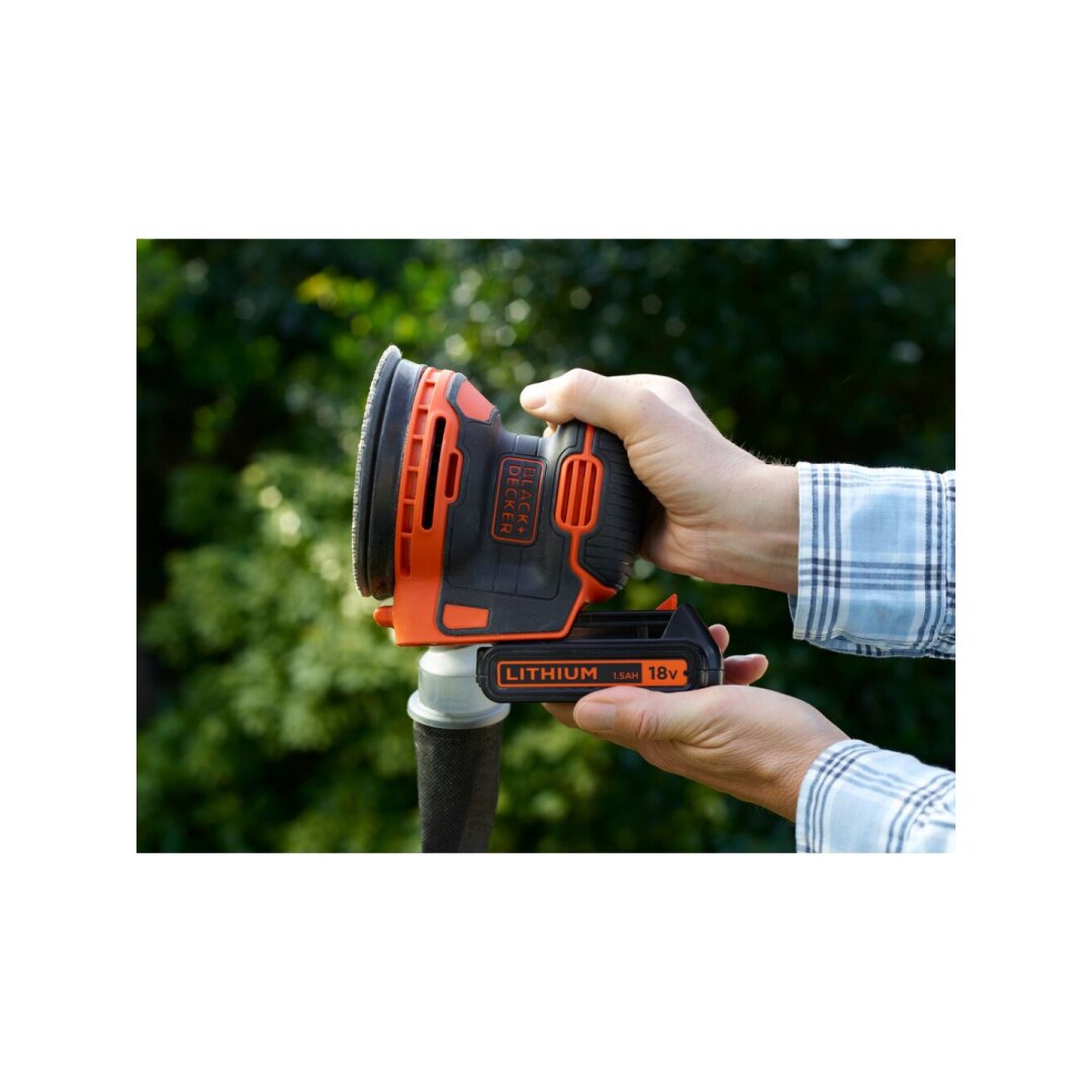 Ekscentrinis Šlifuoklis, 18V BDCROS18-QW, 1 X 1,5 AH, Black&Decker 2