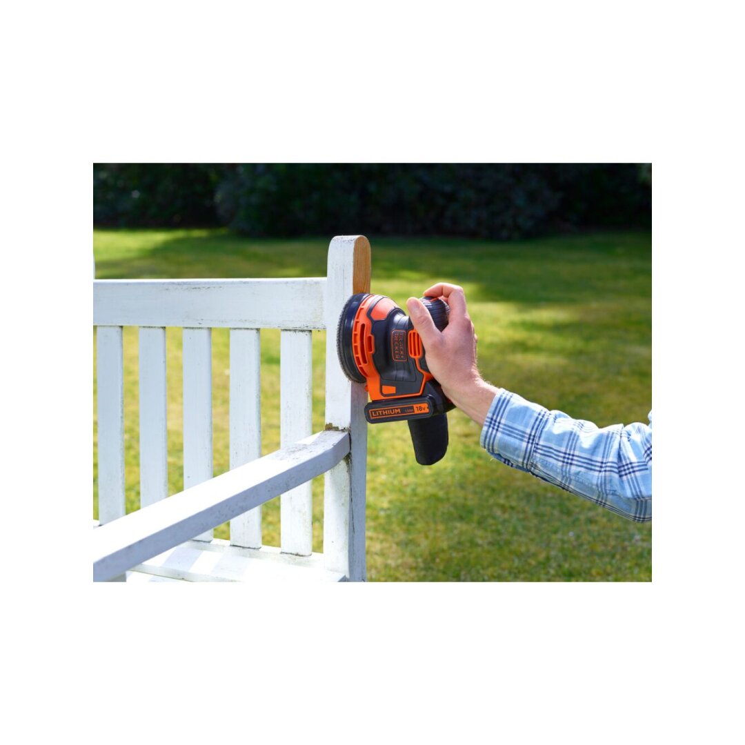 Ekscentrinis Šlifuoklis, 18V BDCROS18-QW, 1 X 1,5 AH, Black&Decker 4