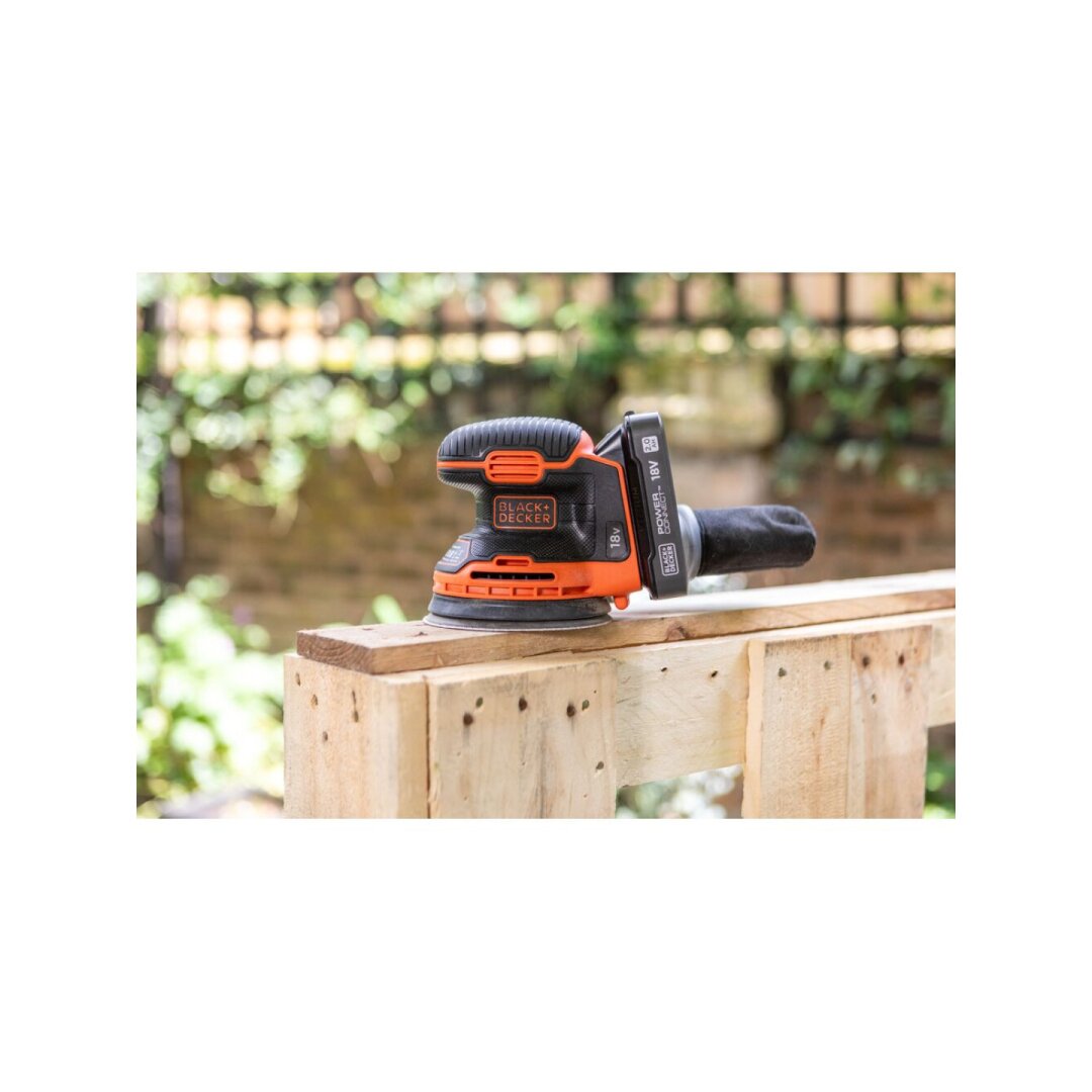 Ekscentrinis Šlifuoklis, 18V BDCROS18N-XJ, (be akumuliatoriaus ir pakrovėjo), Black&Decker 1