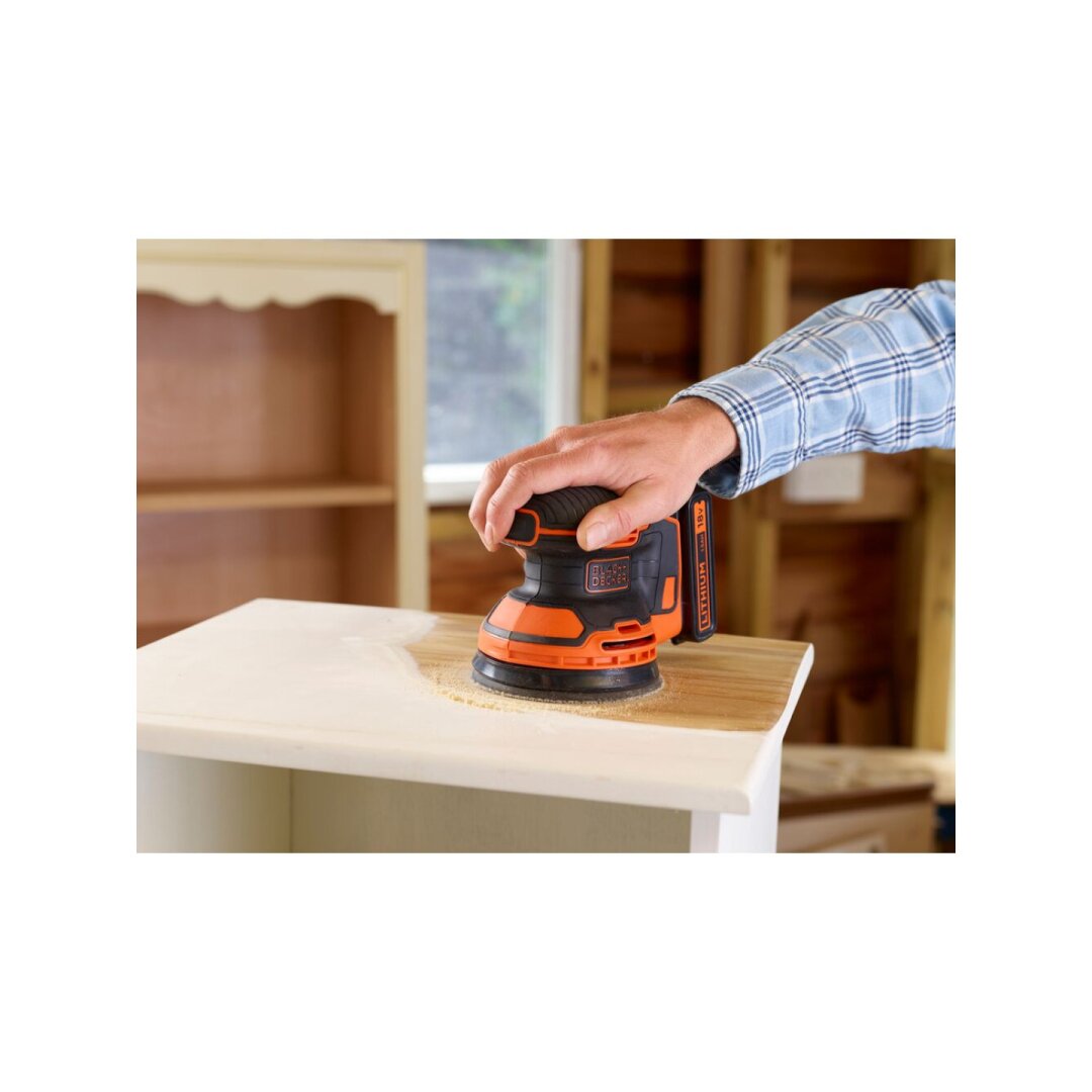 Ekscentrinis Šlifuoklis, 18V BDCROS18N-XJ, (be akumuliatoriaus ir pakrovėjo), Black&Decker 3 Ekscentrinis Šlifuoklis, 18V BDCROS18N-XJ, (be akumuliatoriaus ir pakrovėjo), Black&Decker 3