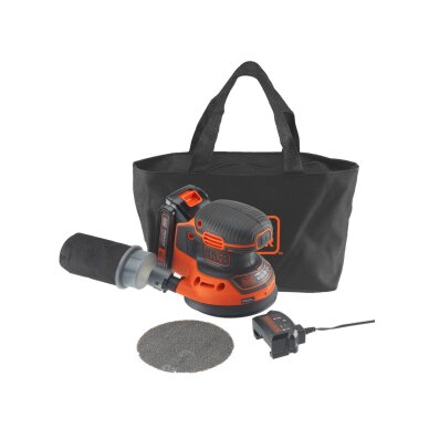 Ekscentrinis Šlifuoklis, 18V BDCROS18-QW, 1 X 1,5 AH, Black&Decker