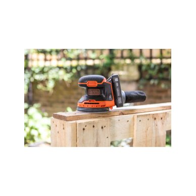 Ekscentrinis Šlifuoklis, 18V BDCROS18N-XJ, (be akumuliatoriaus ir pakrovėjo), Black&Decker 1