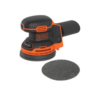 Ekscentrinis Šlifuoklis, 18V BDCROS18N-XJ, (be akumuliatoriaus ir pakrovėjo), Black&Decker Ekscentrinis Šlifuoklis, 18V BDCROS18N-XJ, (be akumuliatoriaus ir pakrovėjo), Black&Decker