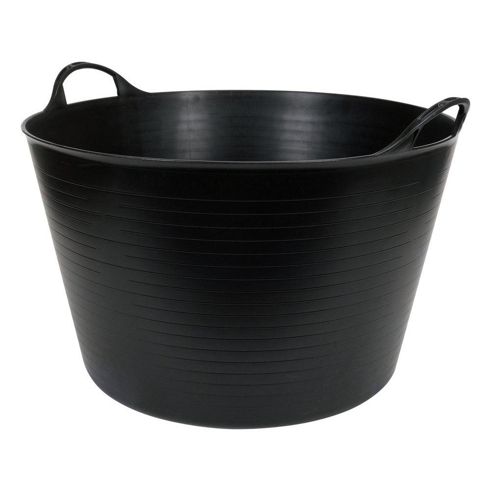 Elastinis plastikinis indas / tara | juodas | 55 l (35582)