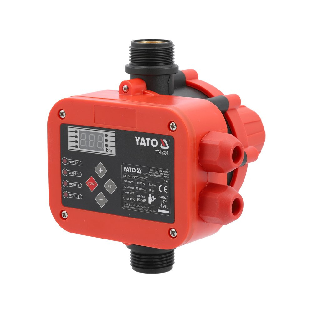 Elektroninis slėgio jungiklis relė siurbliui (YT-85392)