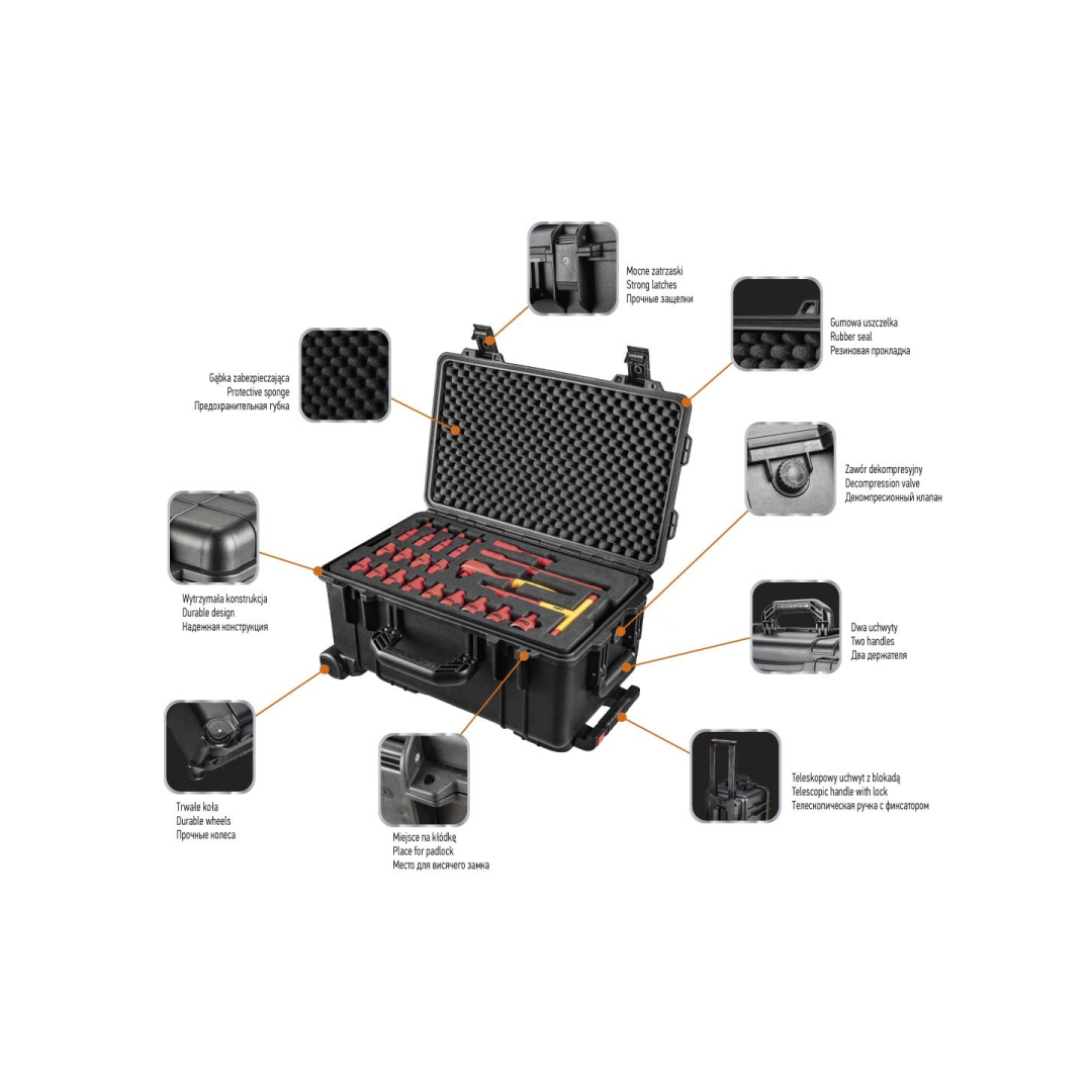 Elektriko įrankių dėžė, 52 vnt. 4