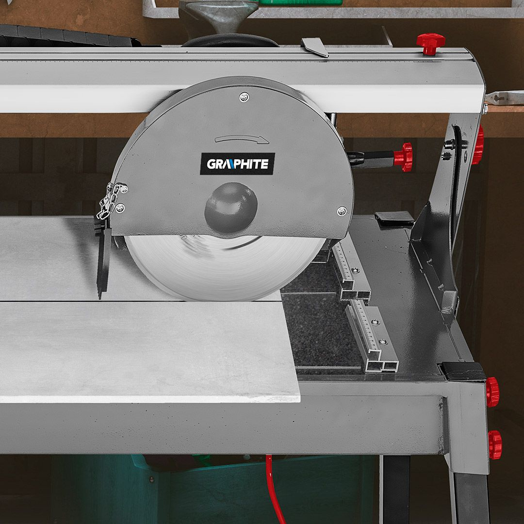 Elektrinės plytelių pjaustymo staklės GRAPHITE 59G891, 1200 W 2 Elektrinės plytelių pjaustymo staklės GRAPHITE 59G891, 1200 W 2