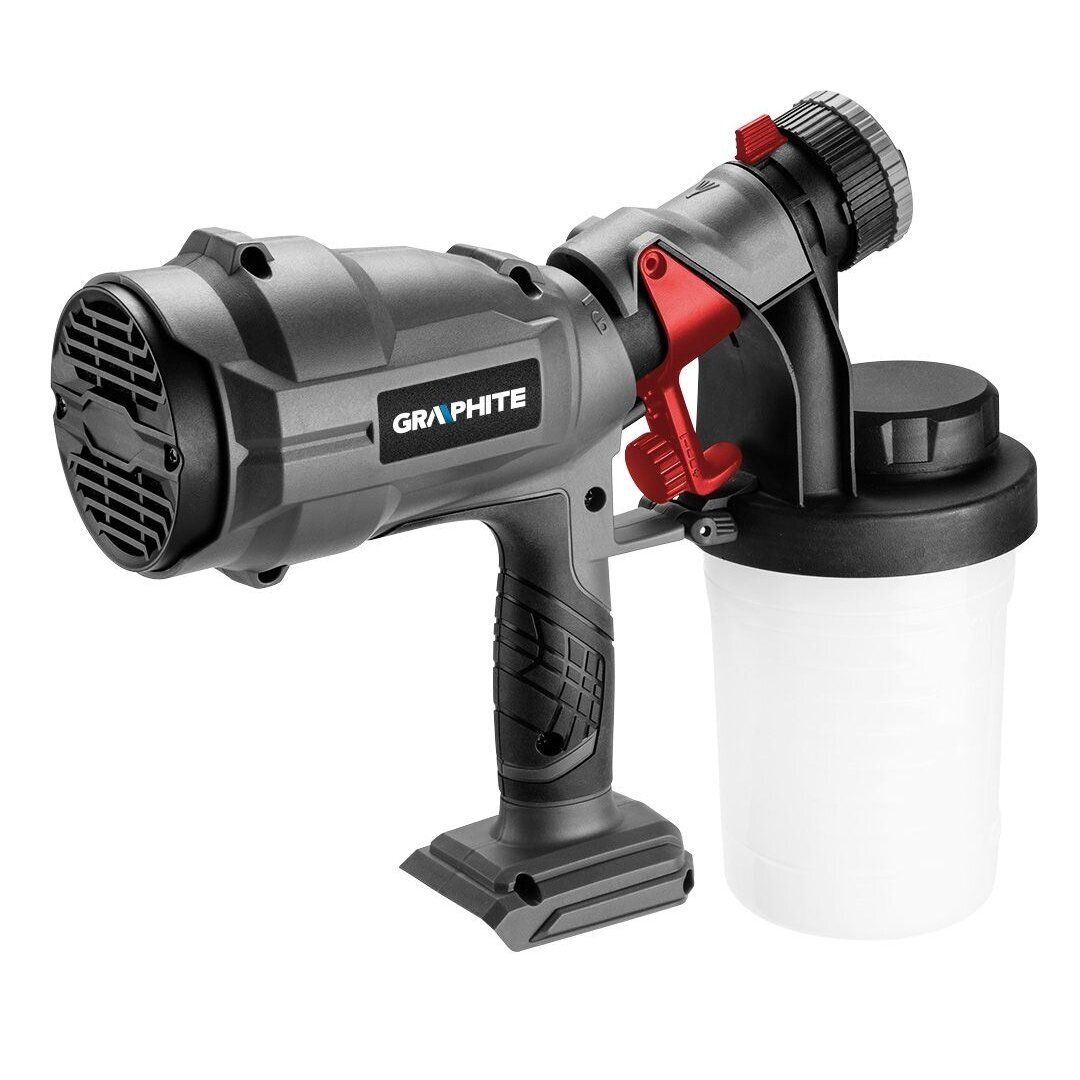 Akumuliatorinis dažymo pistoletas GRAPHITE 58GE103, 18V 2 Akumuliatorinis dažymo pistoletas GRAPHITE 58GE103, 18V 2