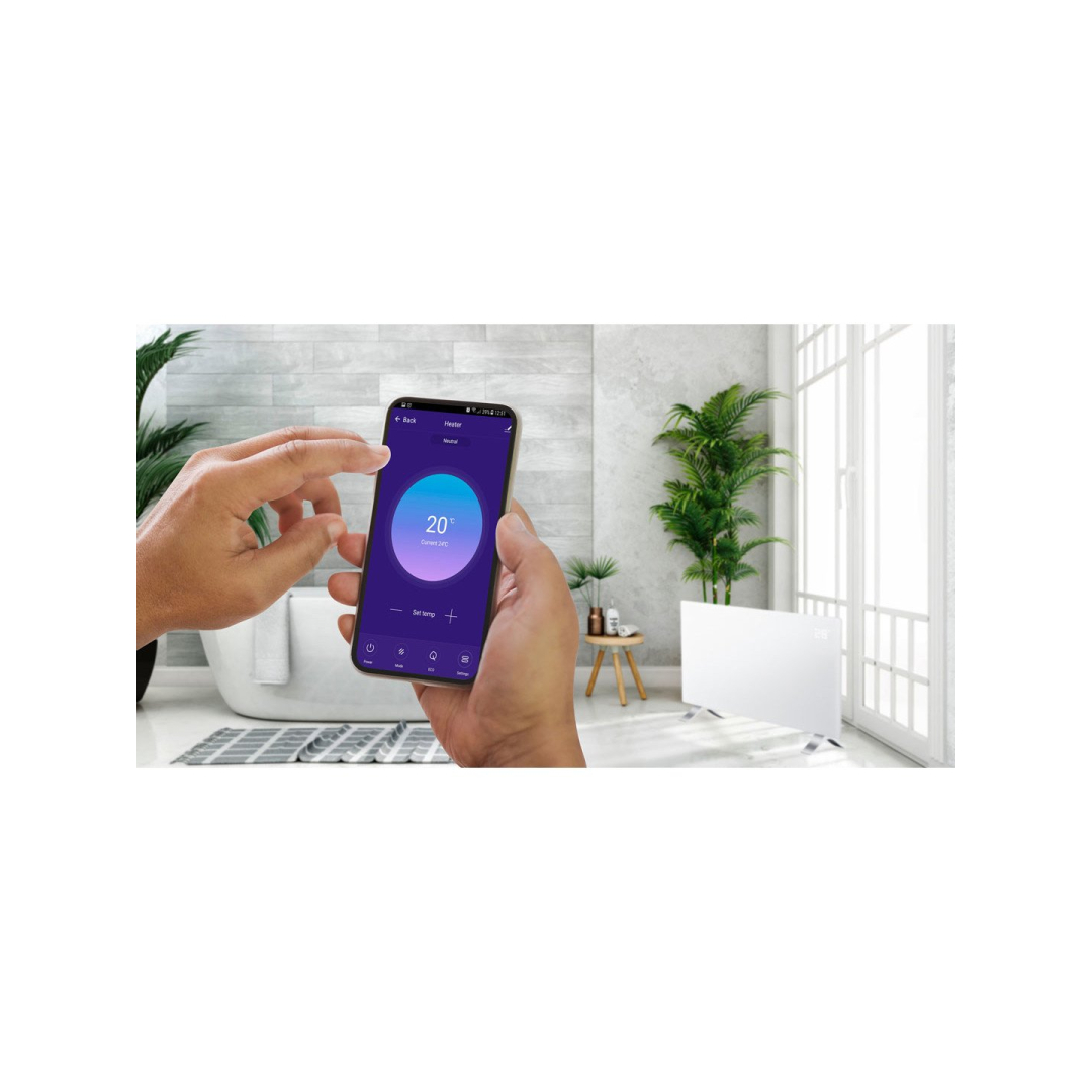 Elektrinis konvektorinis šildytuvas 1000 W, IP24, WIFI 8 Elektrinis konvektorinis šildytuvas 1000 W, IP24, WIFI 8