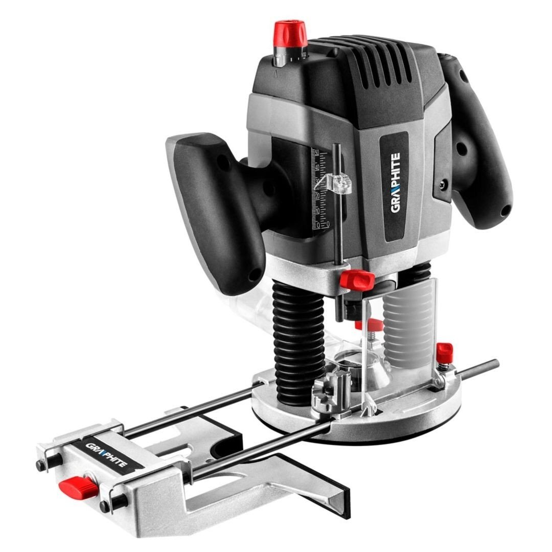 Elektrinis vertikalus frezeris (freza) Graphite 59G717, 1300W Elektrinis vertikalus frezeris (freza) Graphite 59G717, 1300W