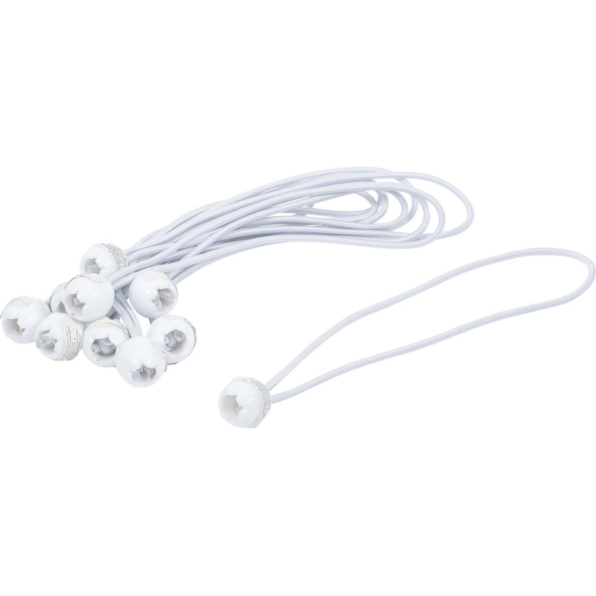 Elastinių kilpų rinkinys tentams | su bumbulu | 270 mm / 10 vnt. (85525) Elastinių kilpų rinkinys tentams | su bumbulu | 270 mm / 10 vnt. (85525)