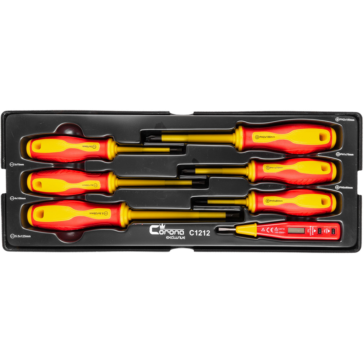 Elektriko atsuktuvų rinkinys 5 vnt. Elektriko atsuktuvų rinkinys 5 vnt.