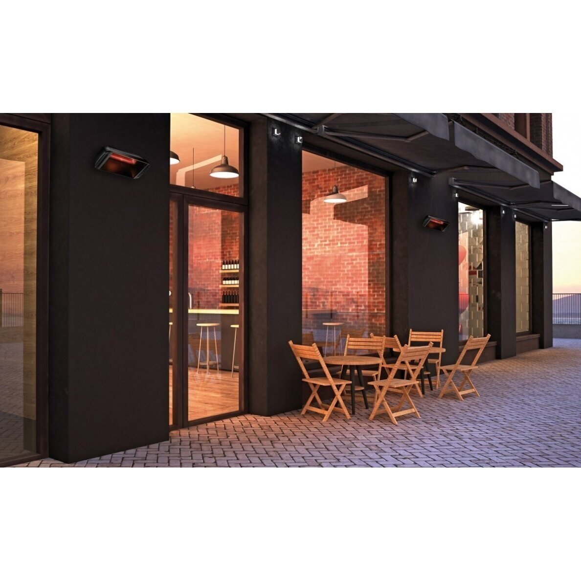 Halogeninis infraraudonųjų spindulių šildytuvas Heliosa 66 Black, 2,0 kW 5 Halogeninis infraraudonųjų spindulių šildytuvas Heliosa 66 Black, 2,0 kW 5