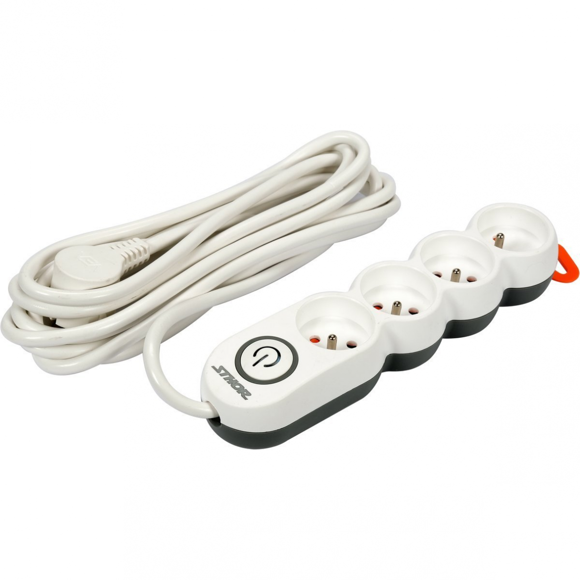 Elektrinis ilgintuvas Sthor, 4 lizdai, 5 m 1 Elektrinis ilgintuvas Sthor, 4 lizdai, 5 m 1