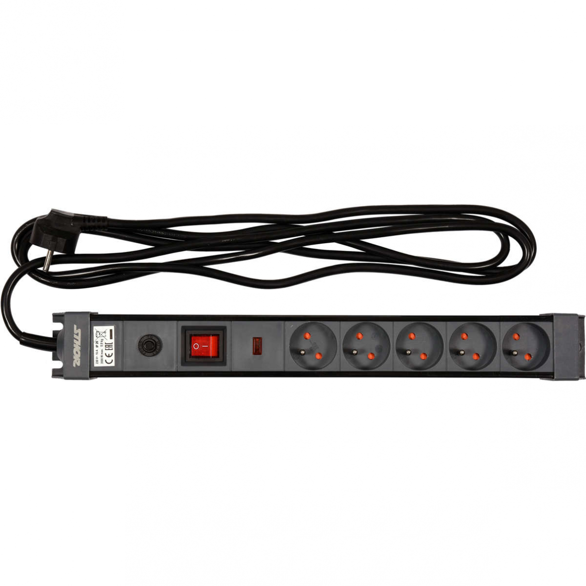 Elektrinis ilgintuvas Sthor, 5 lizdai, 3 m Elektrinis ilgintuvas Sthor, 5 lizdai, 3 m