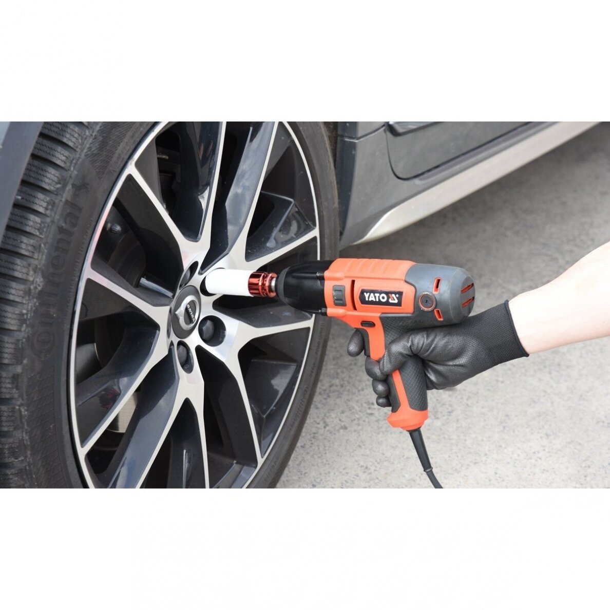 Elektrinis smūginis veržliaraktis su rinkiniu Yato 1/2", 450Nm, 450W 3 Elektrinis smūginis veržliaraktis su rinkiniu Yato 1/2", 450Nm, 450W 3