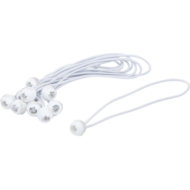 Elastinių kilpų rinkinys tentams | su bumbulu | 270 mm / 10 vnt. (85525) Elastinių kilpų rinkinys tentams | su bumbulu | 270 mm / 10 vnt. (85525)