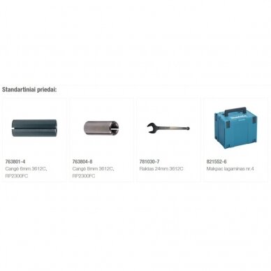 Elektrinė vertikali freza Makita RP2303FCXJ, 2100W,12 mm 2 Elektrinė vertikali freza Makita RP2303FCXJ, 2100W,12 mm 2