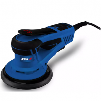 Elektrinis ekscentrinis šlifuoklis Dedra DED7982, 350 W, 150 mm Elektrinis ekscentrinis šlifuoklis Dedra DED7982, 350 W, 150 mm