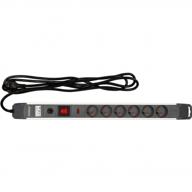 Elektrinis ilgintuvas Sthor, 6 lizdai, 3 m 2 Elektrinis ilgintuvas Sthor, 6 lizdai, 3 m 2