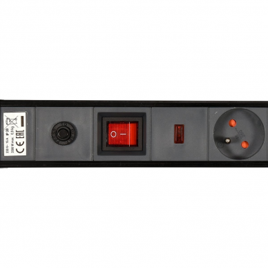 Elektrinis ilgintuvas Sthor, 5 lizdai, 3 m 2 Elektrinis ilgintuvas Sthor, 5 lizdai, 3 m 2