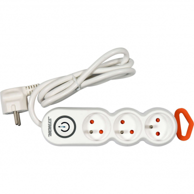 Elektrinis ilgintuvas Sthor, 3 lizdai, 1,5 m 2 Elektrinis ilgintuvas Sthor, 3 lizdai, 1,5 m 2