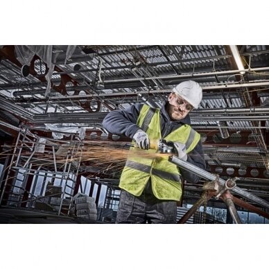 Elektrinis kampinis šlifuoklis DeWalt DWE4057-QS, 800W 1 Elektrinis kampinis šlifuoklis DeWalt DWE4057-QS, 800W 1