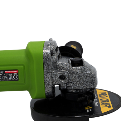 Elektrinis kampinis šlifuoklis ProCraft PW1050, 850 W, 125 mm 7 Elektrinis kampinis šlifuoklis ProCraft PW1050, 850 W, 125 mm 7
