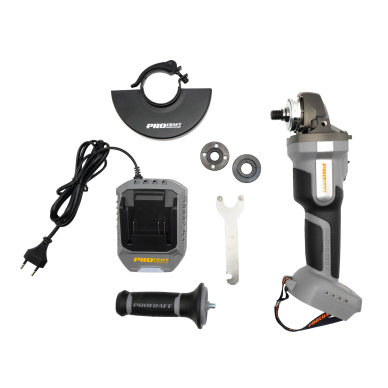 Akumuliatorinis kampinis šlifuoklis ProCraft AG125A, 20 V, 4 Ah 8 Akumuliatorinis kampinis šlifuoklis ProCraft AG125A, 20 V, 4 Ah 8