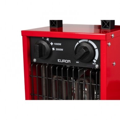 Elektrinis oro šildytuvas EUROM EK2000 2kW, raudonas 4