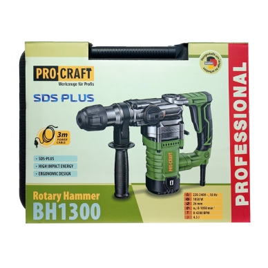 Elektrinis perforatorius ProCraft BH1300, 1050 W 1 Elektrinis perforatorius ProCraft BH1300, 1050 W 1