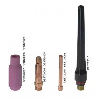 Elektrodų mova 1,6mm 2 vnt. Dedra DESTI20001 Elektrodų mova 1,6mm 2 vnt. Dedra DESTI20001