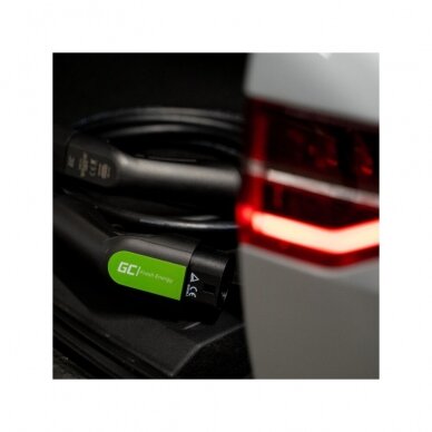 Elektromobilio krovimo kabelis Green Cell Type 2, 3.6kW, 5m 6