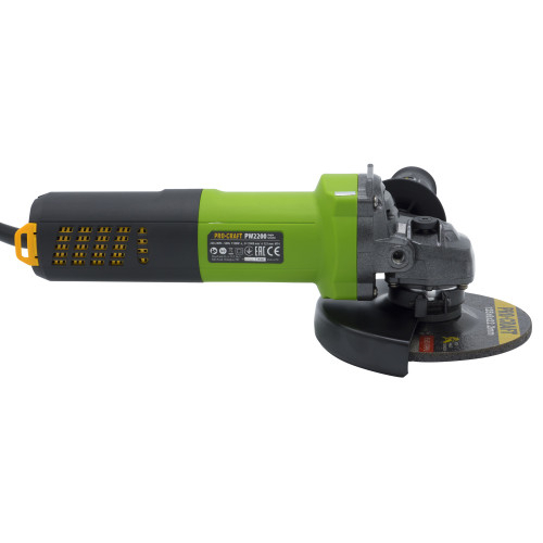Elektrinis kampinis šlifuoklis ProCraft PW2200, 1100 W, 125 mm 2 Elektrinis kampinis šlifuoklis ProCraft PW2200, 1100 W, 125 mm 2