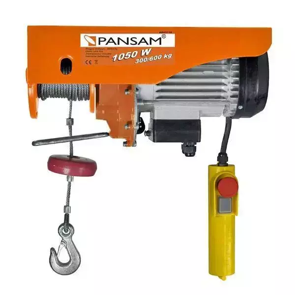Elektrinė kėlimo gervė Pansam A045110, 1050 W, 300 / 600 kg Elektrinė kėlimo gervė Pansam A045110, 1050 W, 300 / 600 kg
