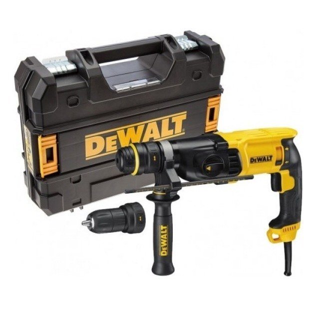 Elektrinis perforatorius DeWalt D25134K-QS su papildomu griebtuvu, 2.8 J Elektrinis perforatorius DeWalt D25134K-QS su papildomu griebtuvu, 2.8 J