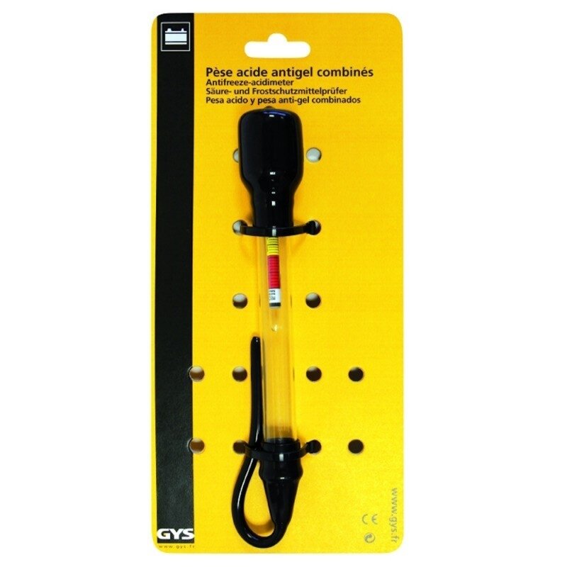 Elektrolito ir aušinimo skysčio tankio matuoklis GYS Elektrolito ir aušinimo skysčio tankio matuoklis GYS